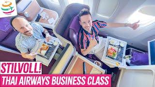 WOW schon am Boden! Thai Airways Business Class 777-300ER | YourTravel.TV