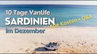 Vanlife Sardinien / Alle Kosten & Q&A zu Sicherheit, Reiseroute und mehr