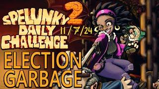 I WON THE ELECTION | The Spelunky 2 HARDEST CHALLENGE