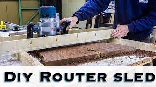 How to make a DIY Router sled / Flattening Jig / Router Jig