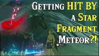 Getting HIT BY a STAR FRAGMENT Meteor?! Xenoblade Sky Treasure Chest in Zelda Breath of the Wild DLC