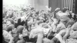 Beatles receive MBE Newsreel and Archival Footage PublicDomainFootage.com