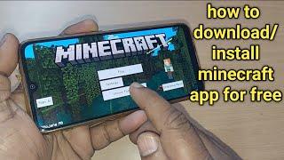 how to download and install minecraft app for free | free minecraft app download