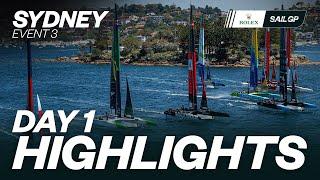 Day 1 Highlights // KPMG Australia Sail Grand Prix | Sydney