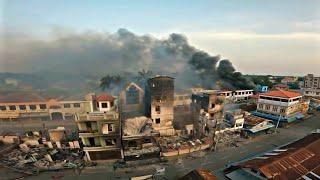 House fire in karenni/Loikaw City - fighter for freedom Burmese