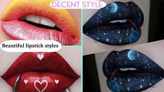 lipstick ideas/ lip makeup ideas/ lip makeup looks/ decent style