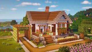 Minecraft | How to Build a small and cute Farmhouse | Tutorial