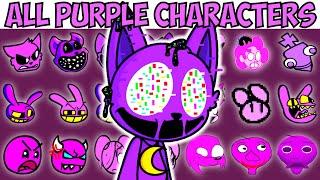 ALL PURPLE CHARACTERS | FNF Character Test | Gameplay VS Playground