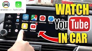 How to Watch YouTube in your Car  Apple CarPlay & Android Auto Watch Youtube in Car