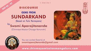 Gems from Sunderkand - 02/07 by Swami Aparajitananda given at Chinmaya Mission Chicago-Yamunotri.