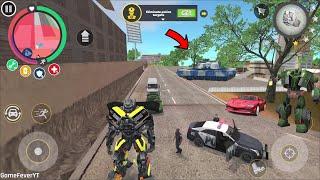 Rope Hero Vice Town - 2025 (Transformer Robot Car Fight Police Car Robot) Transformer Robot Car Game