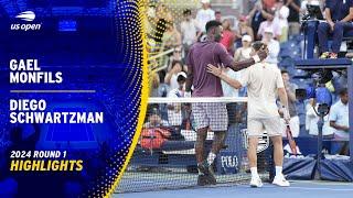 Gael Monfils vs. Diego Schwartzman Highlights | 2024 US Open Round 1