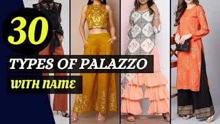 Different Type of Palazzo with Names | Types Palazzo Pants | Blossom Trends