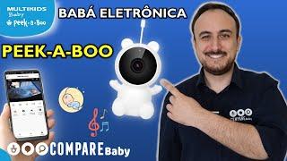 Babá Eletrônica WIFI Peek-a-Boo Multikids Baby  LANÇAMENTO | Luminária e Ruído Branco