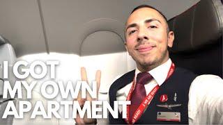 GETTING MY OWN PLACE ANNOUNCEMENT & FLIGHT ATTENDANT VLOG!