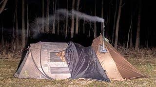 solo hot tent camping