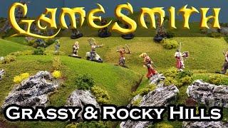 Build Grassy & Rocky Hills for your Tabletop Game (2020) GameSmith S01E032