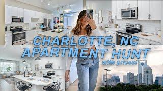 CHARLOTTE APARTMENT HUNT WITH RENT PRICES $$$ | touring apartments!