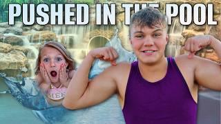 I Pushed My SiSTER in the POOL!