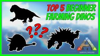 TOP 5 FARMING DINOS | THE ISLAND | Beginners Guide | ARK: Survival Evolved 2022 [S1 E5]