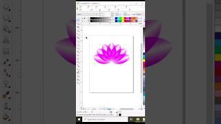 flower #shorts #coreldraw