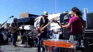 MoonAlice - Pete Sears jam and Barry Sless solo - Arcata Plaza - 8-9-09