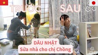 E dâu Nhật ( Kanako) khéo tay dọn& trang trí nhà cho chị Chồng Việt Nam | VỢ CHỒNG VIỆT NHẬT