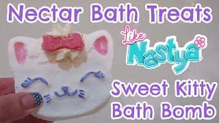 Nectar Bath Treats - Just Nastya Sweet Kitty Bath Bomb DEMO!