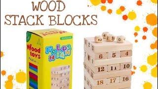 999) 儿童益智叠叠乐(48PCS Kids Wooden Block Stack Building Block) RM18.00