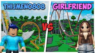 I Did a Build Battle Against My GIRLFRIEND in Theme Park Tycoon 2!