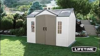 Lifetime 10x8 ft Garden Storage Shed Kit 60005 - KitSuperStore