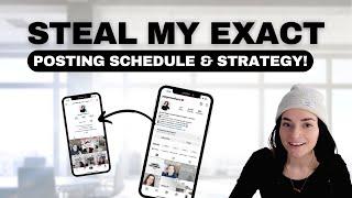 The content creation strategy I wish I knew sooner! | My exact posting schedule & strategy ⬇️