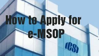 How to Apply e-Emsop for ICSI Student With the help of www.icsi.edu  .. icsi live update #Rajpicz