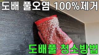 보기싫은 도배풀 제거 청소방법~! 100% 제거시킬 수 있는 방법 (매직청소TV)