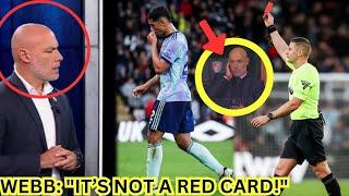 WEBB FURIOUSLY DEFENDS SALIBA: "THAT'S NEVER A RED CARD!"