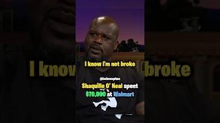 Shaquille O’ Neal spent $70,000 at Walmart