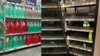 Fake Food Covers Empty Grocery Store Shelves to Hide Shortages