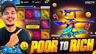 Free Fire I Got All Rare Gun Skins In 99 Diamonds POOR TO RICH -Garena Free Fire