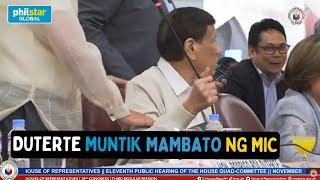 Dating pangulong Rodrigo Duterte muntik na batuhan ng mikropono si dating senador Antonio Trillanes