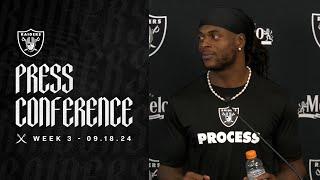 Gardner Minshew and Davante Adams Presser - 9.18.24 | Raiders | NFL