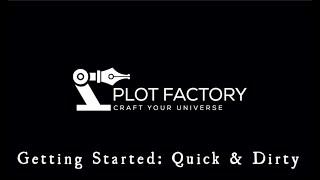 Getting Started with Plot Factory: the Quick and Dirty