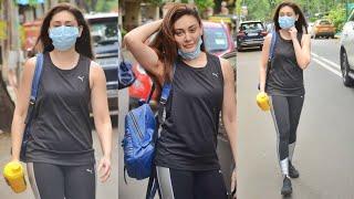 Shefali Jariwala got snapped Outside Gym in Andheri 