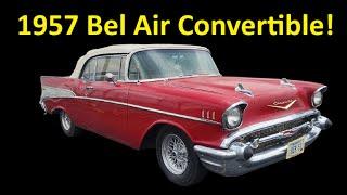 1957 Chevrolet Bel Air Convertible WITH A/C at Auction + Classic Car Walkaround!