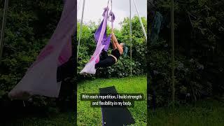 Aerial Yoga Straddle: Build Physical & Mental Strength and Flexibility #shorts #aerialyoga #aerial