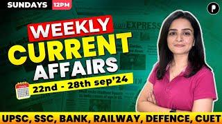 Weekly Current Affairs 2024 | September 2024 Week 4 | Parcham Classes Current Affairs #parcham