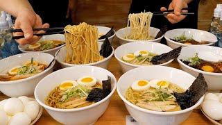 A Korean chef making his own noodles and broth - Korean Street Food / 별내 라멘맛집 토리코코로