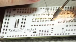 Soldering test using an ISO-TIP 7700 Series Cordless Rechargeable Soldering Iron