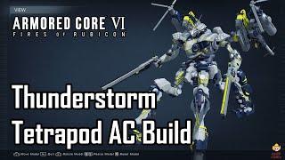Armored Core 6 - Direct Hit Tetrapod Build: Thunderstorm