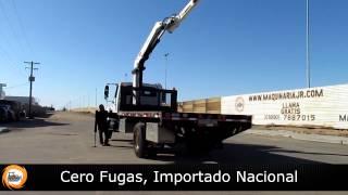 Grua Articulada 5 Tons Camion International 2002 Maquinaria JR