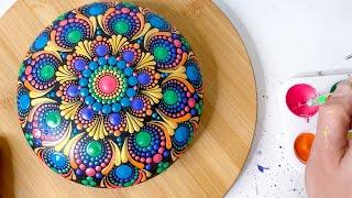 Easy Beginner "Metallic Rainbow" Color Palette | Shuttle Art Paint | Dot Art Mandala | Tutorial